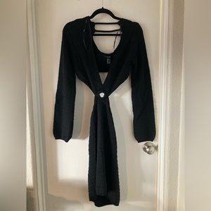 Cutout mini sweater dress! New with tags!